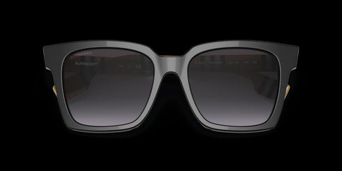 BURBERRY 0be4335 53 Maple Black W/ Grey Accessories