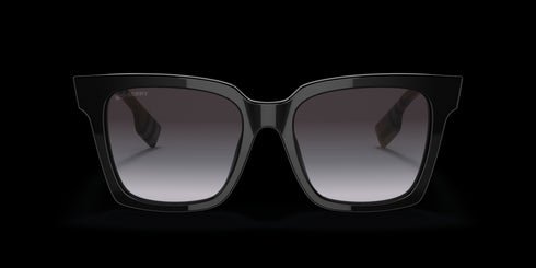 BURBERRY 0be4335 53 Maple Black W/ Grey Accessories