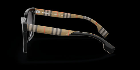 BURBERRY 0be4335 53 Maple Black W/ Grey Accessories