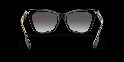 BURBERRY 0be4346 53 Elsa Black W/ Grey Accessories