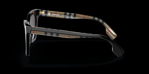 BURBERRY 0be4346 53 Elsa Black W/ Grey Accessories