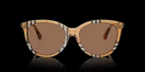 BURBERRY 0be4455 55 Check Sand W/d.brown Accessories