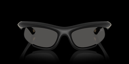 BURBERRY 0be4462 64 Rubber Black W/grey Accessories