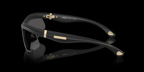 BURBERRY 0be4462 64 Rubber Black W/grey Accessories