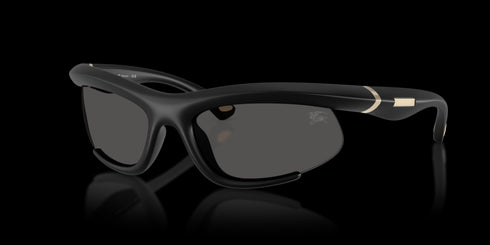 BURBERRY 0be4462 64 Rubber Black W/grey Accessories