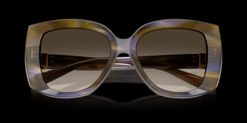 DOLCE & GABBANA 56 Striped Olive W/brown Gradient Accessories