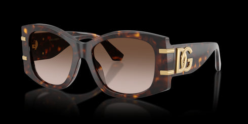 DOLCE & GABBANA 54 Havana W/ Gradient Brown Accessories