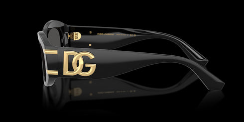 DOLCE & GABBANA 55 Black W/dark Grey Accessories