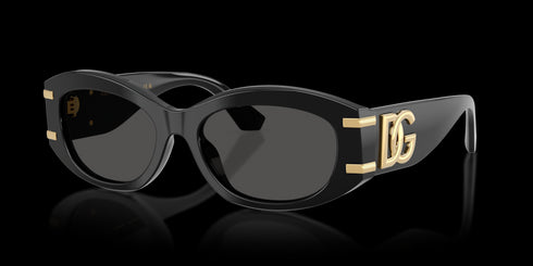 DOLCE & GABBANA 55 Black W/dark Grey Accessories