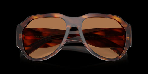 DOLCE & GABBANA 0DG4504 58 Striped Brown W/brown Accessories