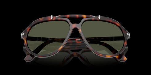 PERSOL 0po0202s 57 Havana W/ Green Accessories
