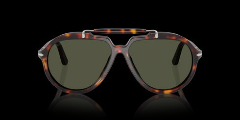 PERSOL 0po0202s 57 Havana W/ Green Accessories