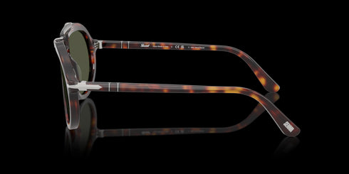 PERSOL 0po0202s 57 Havana W/ Green Accessories