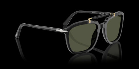 PERSOL 0po0203s 57 Black W/ Green Accessories