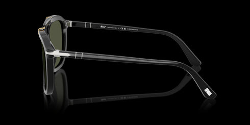 PERSOL 0po0203s 57 Black W/ Green Accessories