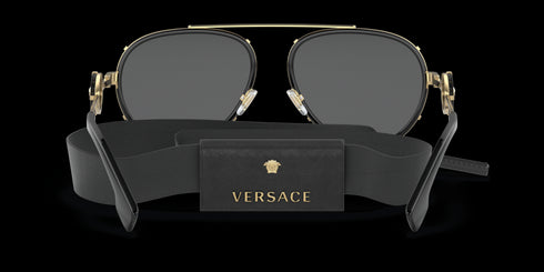VERSACE 0ve2232 61 Black / W Dark Grey Accessories