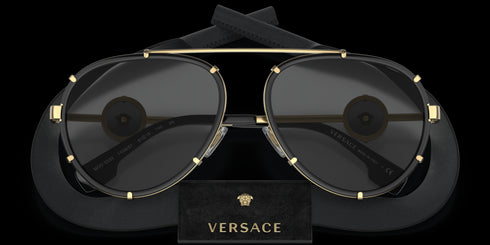 VERSACE 0ve2232 61 Black / W Dark Grey Accessories