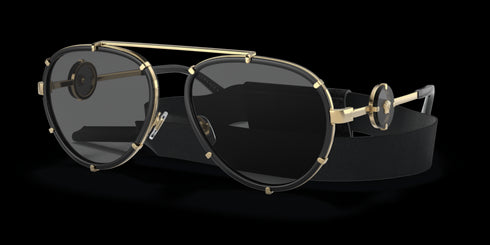 VERSACE 0ve2232 61 Black / W Dark Grey Accessories