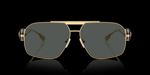 VERSACE 62 Gold W/ Dark Grey Accessories