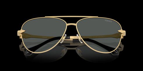 VERSACE 0ve2283 61 Gold W/dark Grey Accessories