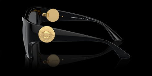 VERSACE 0ve4452 55 Black W/dark Grey Accessories