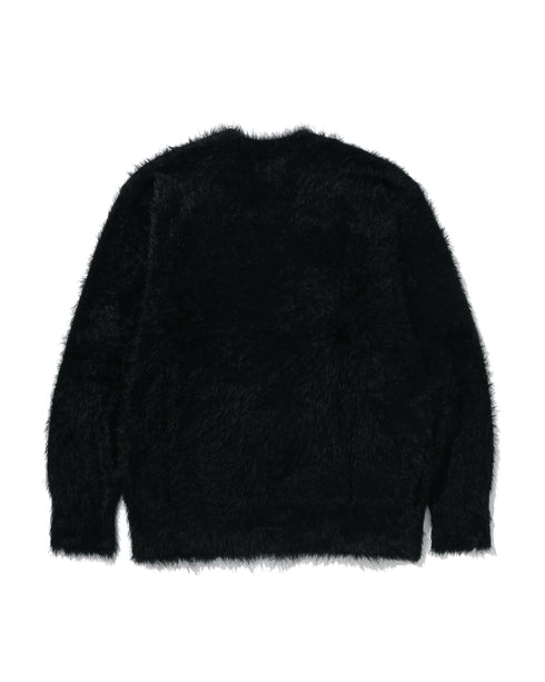 BAPE Ape Face Shaggy Sweater Mens Apparel