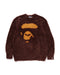 BAPE Ape Face Shaggy Sweater Mens Apparel