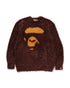 BAPE Ape Face Shaggy Sweater Mens Apparel