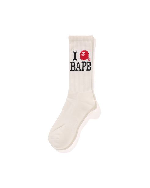 BAPE I Love Bape Socks Accessories