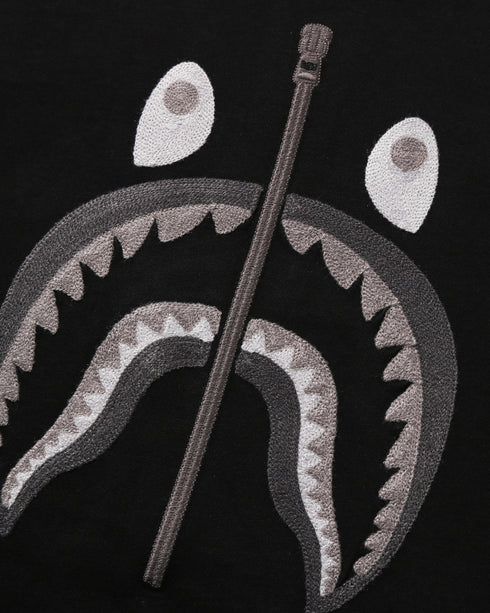 BAPE Chain Stitch Shark Relax Tee Mens Apparel