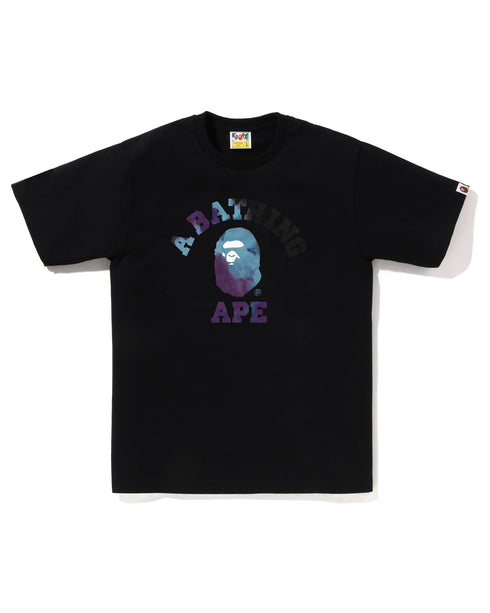 BAPE Tie Dye College Tee Mens Apparel