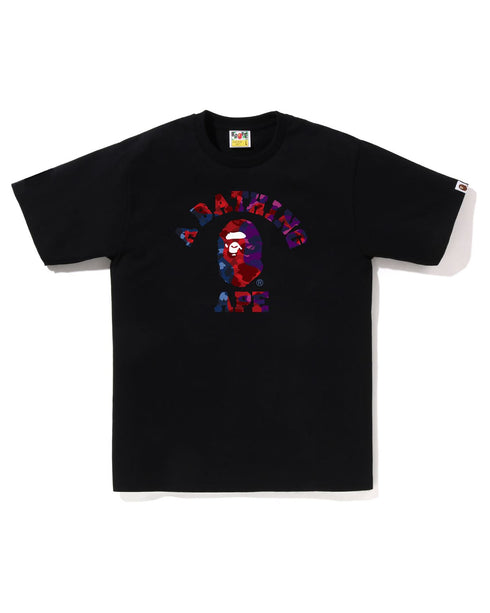 BAPE Color Camo Crazy College Tee Mens Apparel