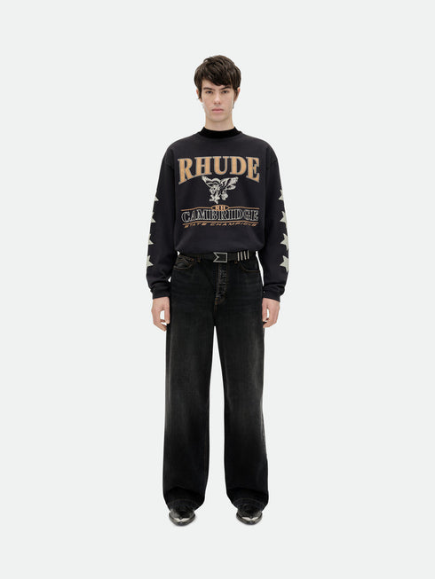 RHUDE Cambridge State Champs L/s Tee Mens Apparel