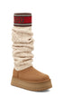 UGG Classic Sweater Letter Tall Womens Boots
