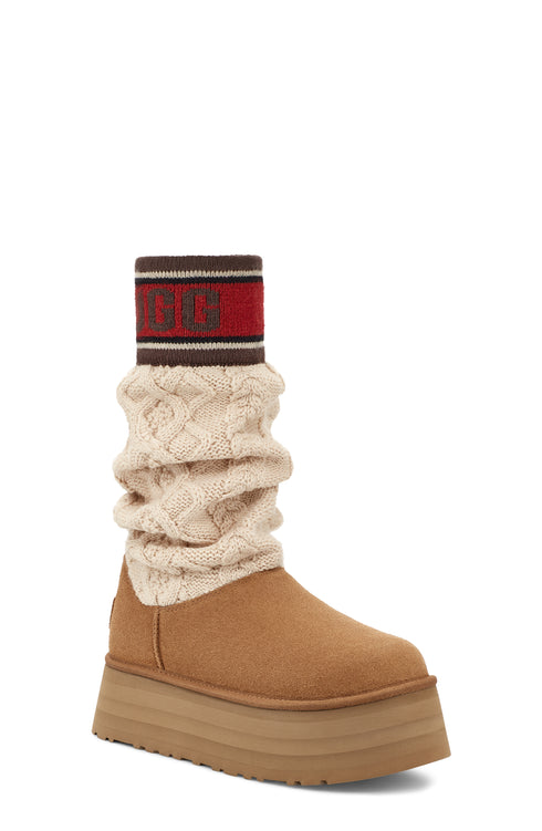 UGG Classic Sweater Letter Womens Boots