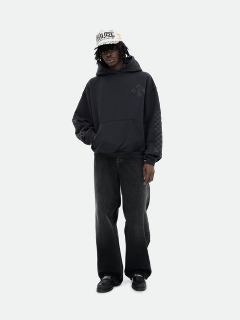 RHUDE Cross Logo Hoodie Mens Apparel