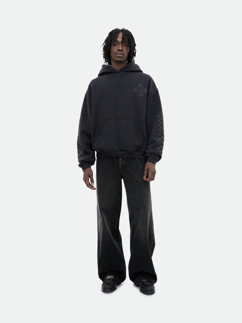 RHUDE Cross Logo Hoodie Mens Apparel