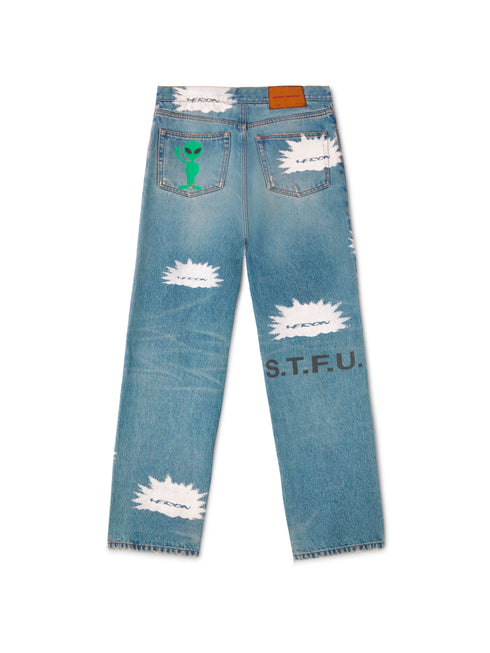 HERON PRESTON Pattern Reg Denim 5 Pockets Mens Apparel