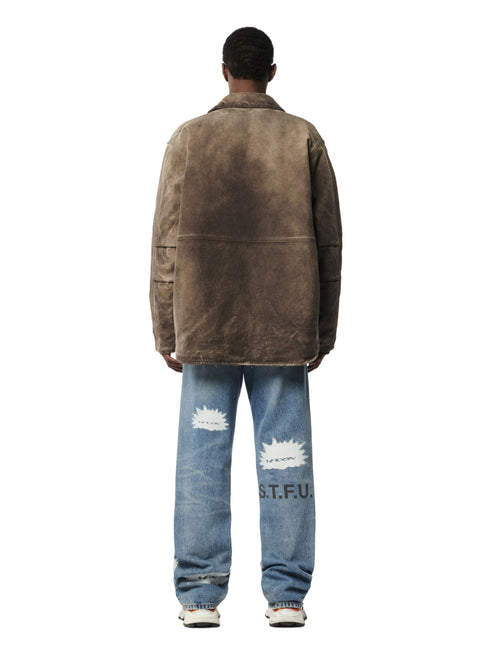 HERON PRESTON Pattern Reg Denim 5 Pockets Mens Apparel