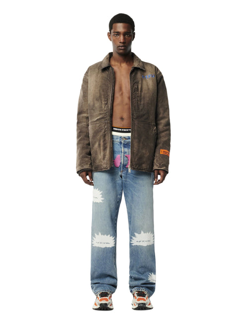 HERON PRESTON Pattern Reg Denim 5 Pockets Mens Apparel