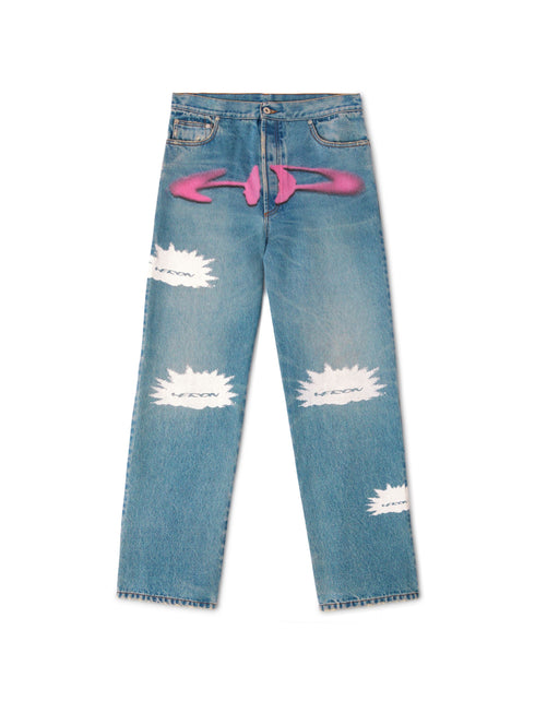 HERON PRESTON Pattern Reg Denim 5 Pockets Mens Apparel