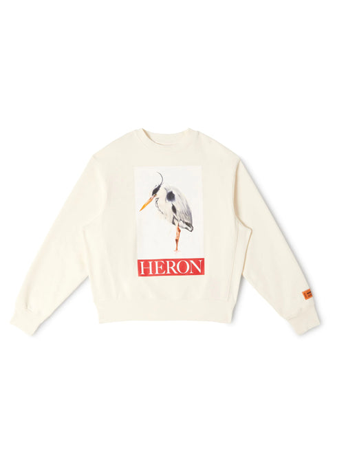 HERON PRESTON Heron Bird Painted Crewneck Mens Apparel
