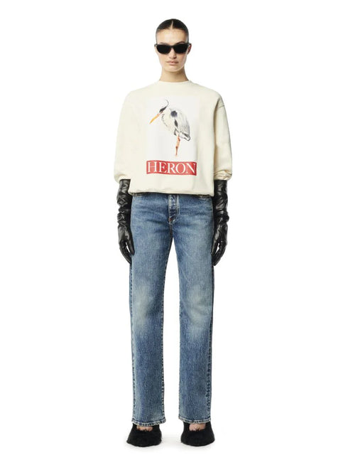 HERON PRESTON Heron Bird Painted Crewneck Mens Apparel
