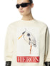 HERON PRESTON Heron Bird Painted Crewneck Mens Apparel