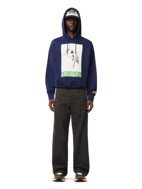 HERON PRESTON Heron Bird Painted Hoodie Mens Apparel