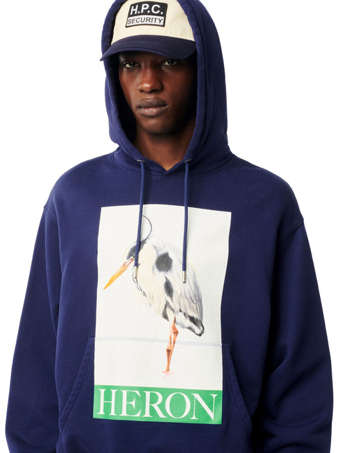 HERON PRESTON Heron Bird Painted Hoodie Mens Apparel