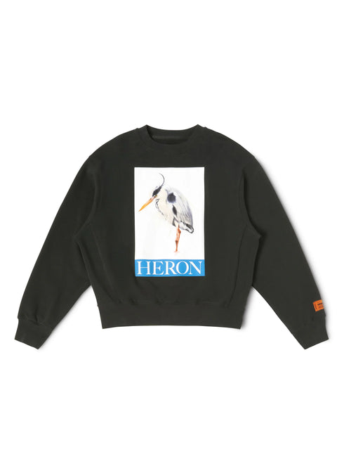 HERON PRESTON Heron Bird Painted Crewneck Mens Apparel