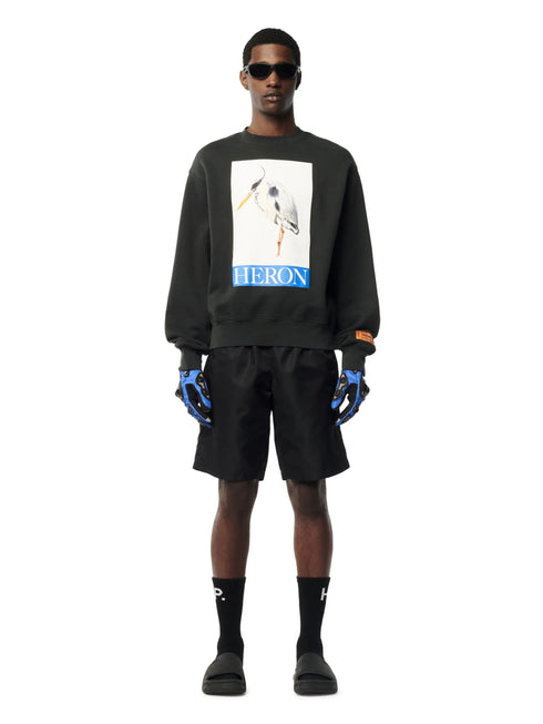 HERON PRESTON Heron Bird Painted Crewneck Mens Apparel