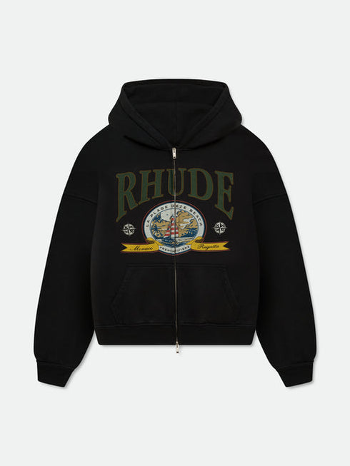 RHUDE Monaco Regatta F/z Hoodie Mens Apparel