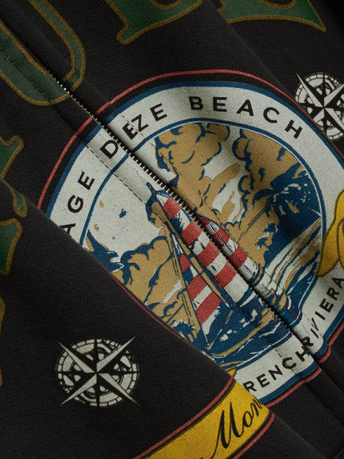 RHUDE Monaco Regatta F/z Hoodie Mens Apparel